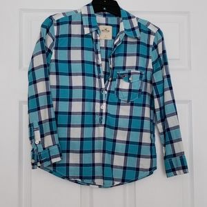 Hollister plaid shirt